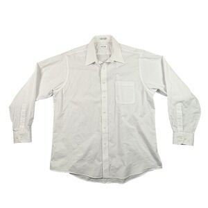 Pierre Cardin Men's L Tall Fit White‎ LS Dress Shirt SEE DESCRIPTION